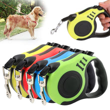 Load image into Gallery viewer, 3m/5m Durable Pet Dog Leash Nylon Extending Puppy Walking Leads Automatic Retractable Reflective Tape Dogs Leashes