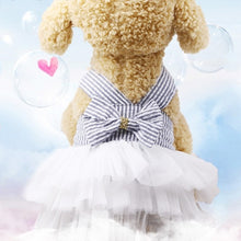Load image into Gallery viewer, Summer Dress for Dog Pets Dog Clothes Chihuahua Wedding Dress Skirt Puppy Clothing Spring Dresses for Dogs Jean Pet Clothes XS-L