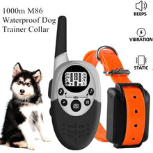 Load image into Gallery viewer, 1000m Waterproof Dog Trainer Collar Remote Rechargeable Anti Barking Control Training Collar Device Vibration Sound Shock 40%off
