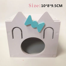 Load image into Gallery viewer, Blue Double Hamster Cage Large Size Dutch Pig Cage Acrylic Pet Nest Small Pet with 30x20x30cm
