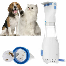 Load image into Gallery viewer, Electric Head Lice Removal Physical Head Lice Treatment Electrical Fleas Brush Comb Pet Cleaning Tool + 4 Capture Filter
