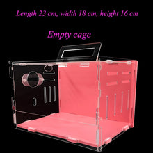 Load image into Gallery viewer, Blue Double Hamster Cage Large Size Dutch Pig Cage Acrylic Pet Nest Small Pet with 30x20x30cm
